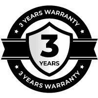 3-year exclusive warranty coverage